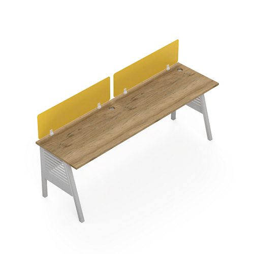 Apex 2 Seater Linear Modular Office Workstation - Color: As Per Requirement