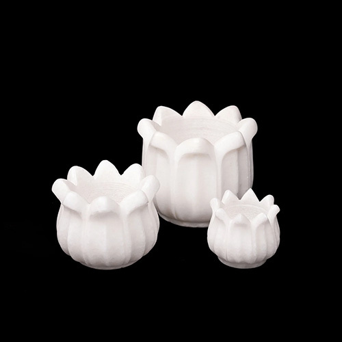 Marble Lotus Candle Vase