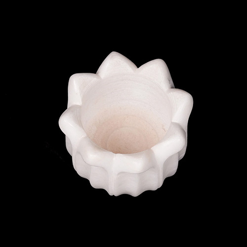 Marble Lotus Candle Vase