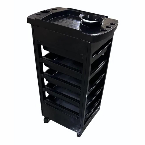 Rectangular Salon Plastic Rack Table - Attributes: Hard