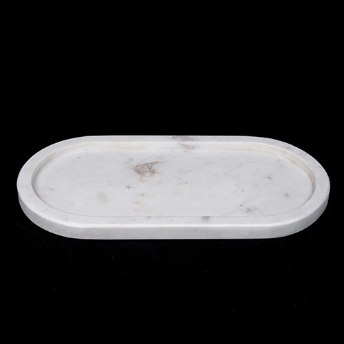 Marble Long Moon Tray - Color: Different Available