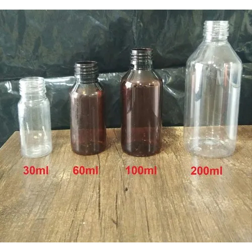 Round Pharma Pet Bottle - Color: Natural (Transparent) & Amber