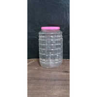 Confectionery Plastic Jars - Pet Material, 2000 Ml Size, Transparent Color - Rigid Structure For Durable Storage