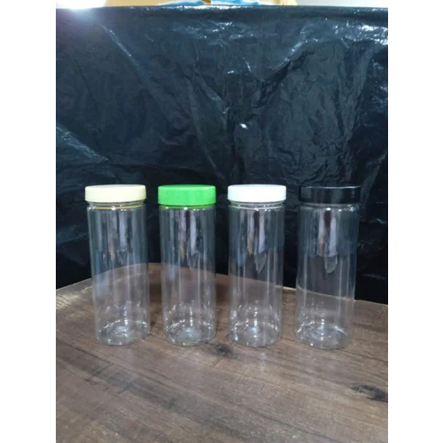 Cylindrical Pet Jar - 200 ml | Transparent, Rigid Hardness, High-Quality PET Material for Versatile Storage Solutions