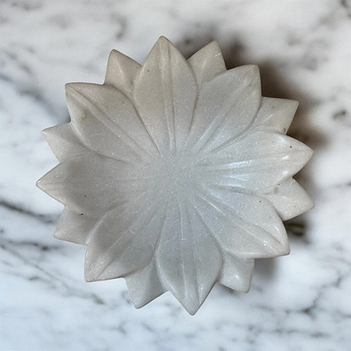 Marble Lotus Plate