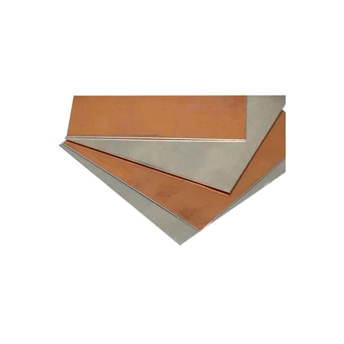 Industrial Bimetallic Sheet - Color: Silver And Copper