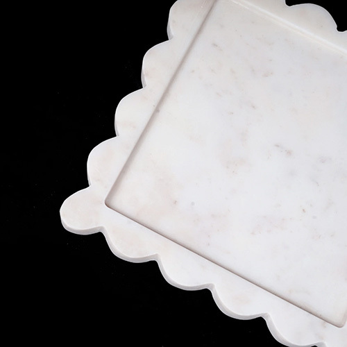 Marble Vintage Square Plate - Color: Different Available