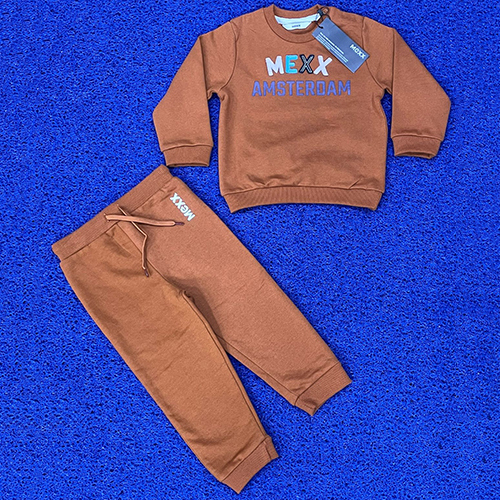Kids Brown Loopknit Set