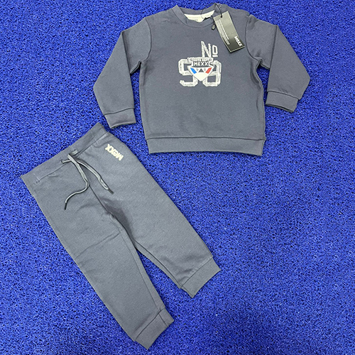 Kids Grey Loopknit Set - Color: Different Available