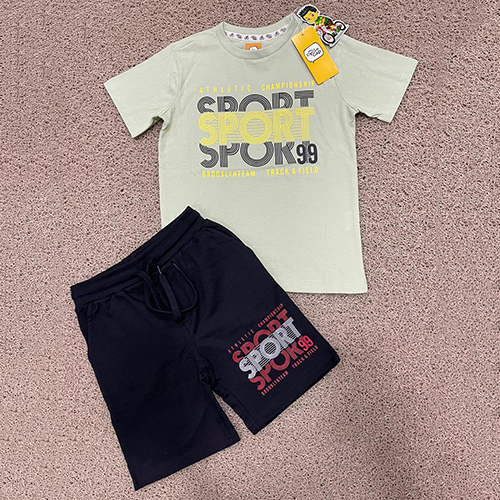Fancy Single Jersey Top Loopknit Shorts