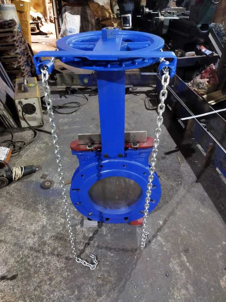 Mild Steel Pulp Valve - Color: Blue