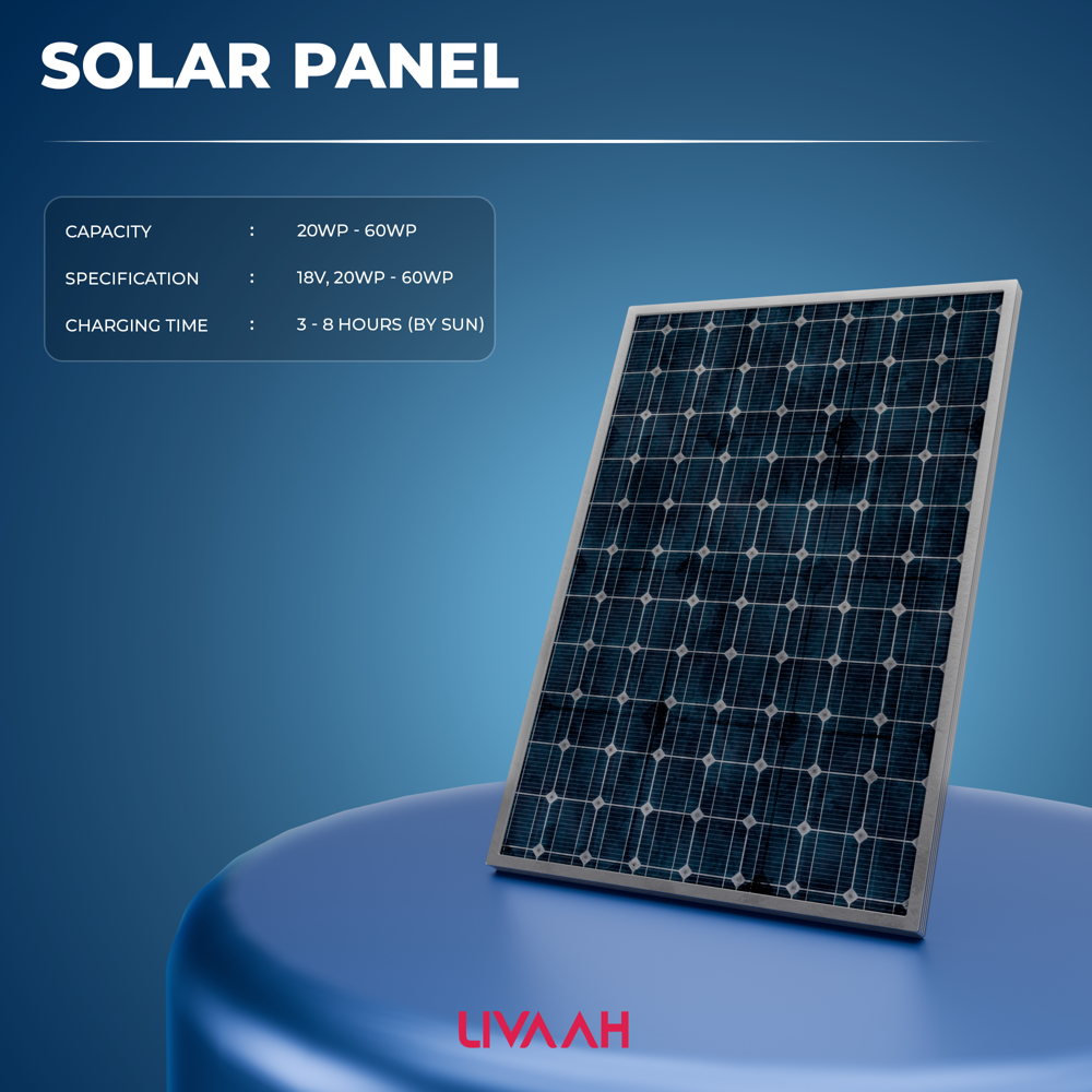Livaah Portable Solar Solutions - Max Voltage: 220 Volt (V)
