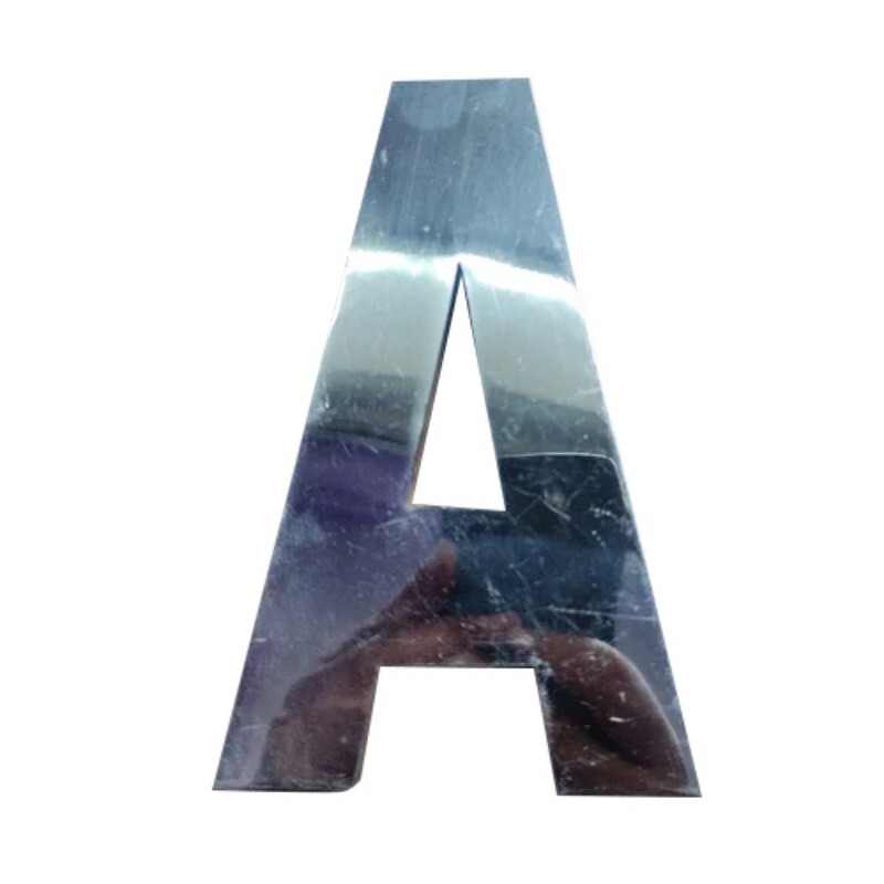 Silver Stainless Steel Letter - ASTM Standard, 20x10 mm, Silver Color, 6 mm Thickness | Polished Finish, Multiple Grade Options, Versatile Usage