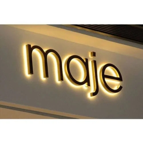 Stainless Steel Sign Board - Application: Outdoor Lighting