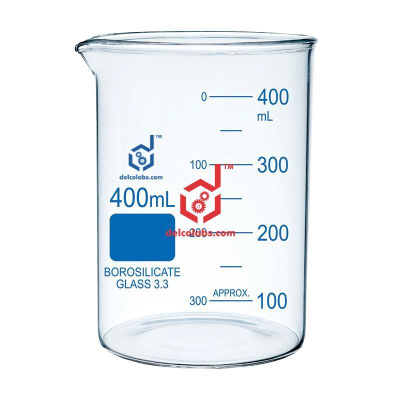 Laboratory Beakers - Glass Various Sizes Transparent | High Quality Ideal For Laboratory Use