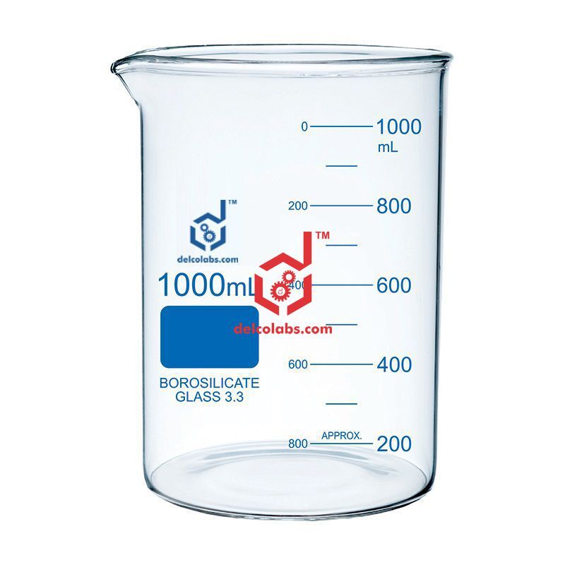Laboratory Beakers - Glass Various Sizes Transparent | High Quality Ideal For Laboratory Use
