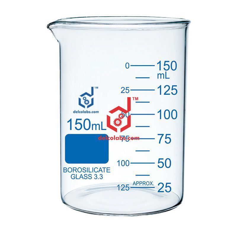 Laboratory Beakers - Glass Various Sizes Transparent | High Quality Ideal For Laboratory Use