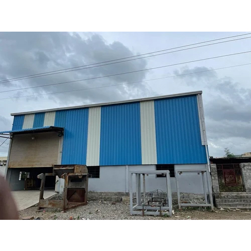 Industrial Factory Shed - High-Quality Steel, Concrete Floor, Aluminum Roof, PVC Door | Weather Resistant, Easy Installation, Custom Color Options