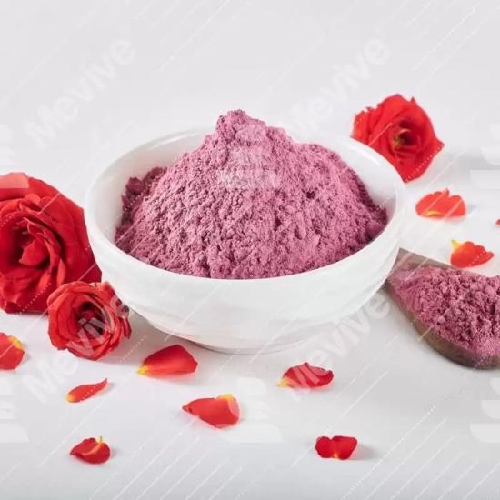 Rose Powder - Pharma & Food Grade Herbal Extract | Antioxidant Rich For Cleansing, Toning, And Exfoliating, Promotes Youthful Skin
