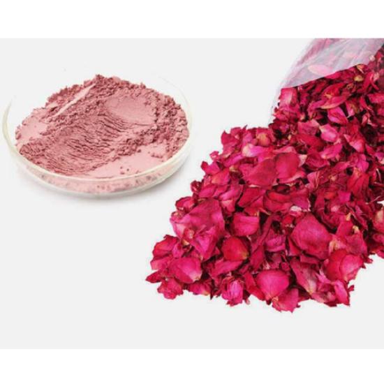 Rose Powder - Pharma & Food Grade Herbal Extract | Antioxidant Rich For Cleansing, Toning, And Exfoliating, Promotes Youthful Skin