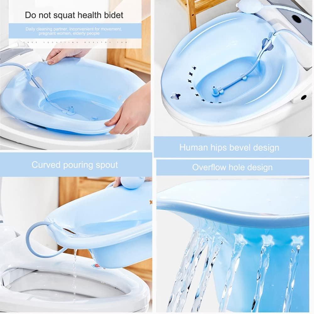Sitz Bath For Toilet Hemorrhoids - Color: Blue