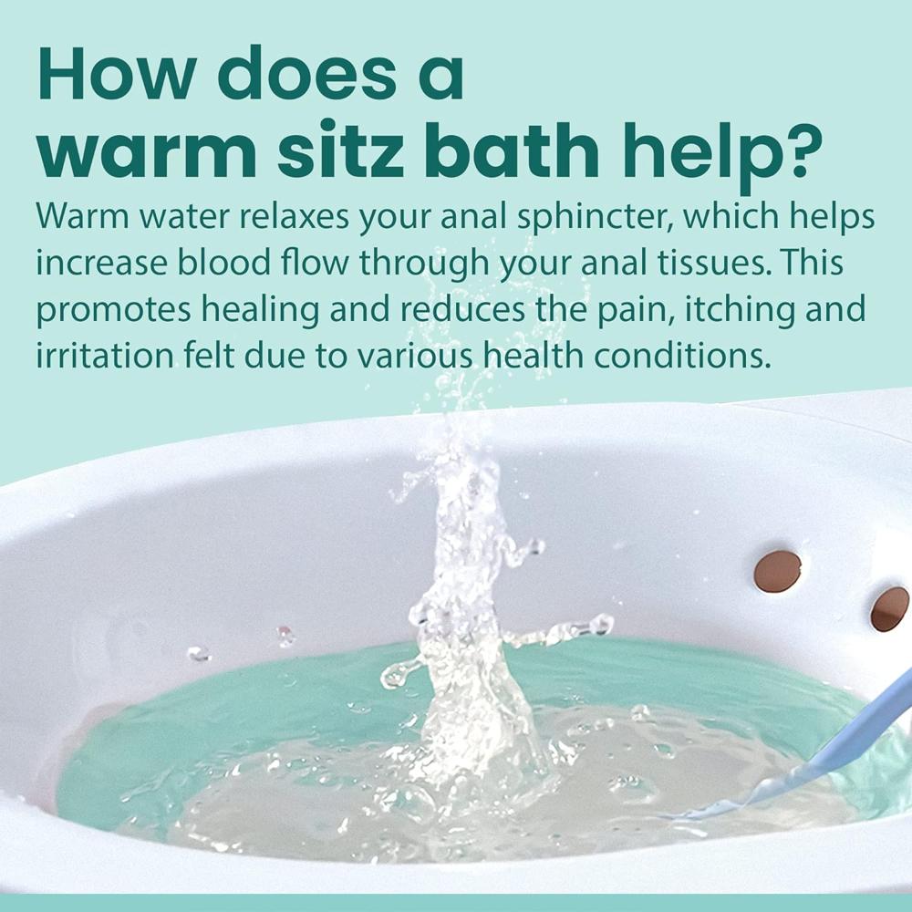 Sitz Bath For Toilet Hemorrhoids - Color: Blue