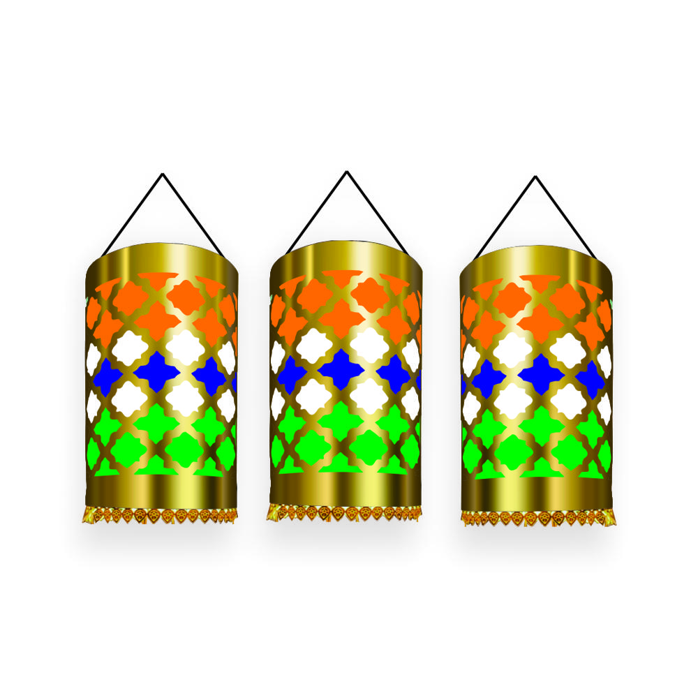 Tiranga Lantern - Color: Tri Color