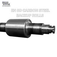 En 8d Steel Forged Backup Roll - Stainless Steel, 200 To 450 Millimeters, Silver Coated | Customizable Shape, Suitable For Industrial Applications