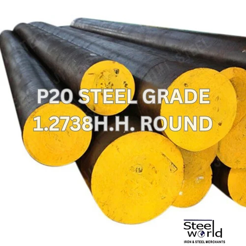 P20 Steel Grade 1.2738H.H. Round Bar - Color: Silver