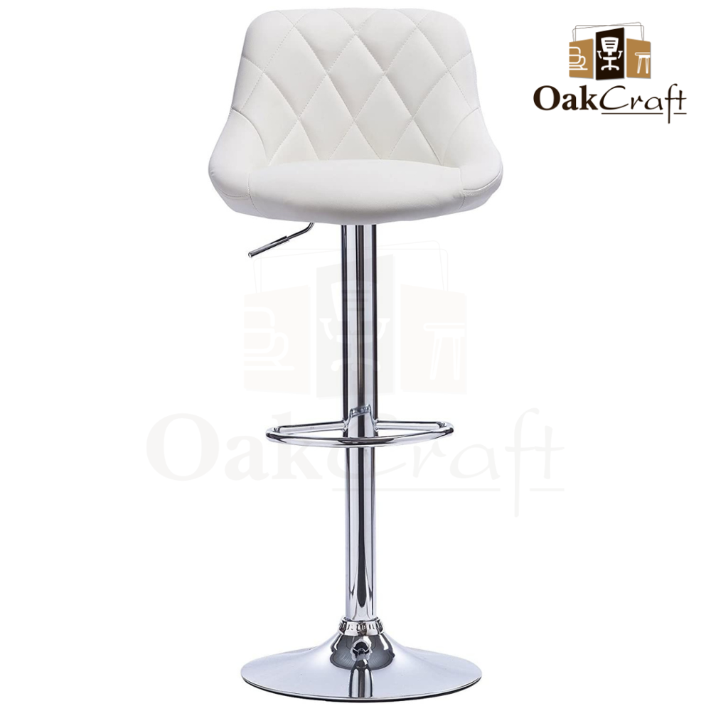 Oakcraft Louver Bar Stool For Breakfast Dining Stool Kitchen Island Counter Solid Wood Bar Stool - Assembly: No Assembly Required