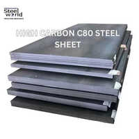 High Carbon C80 Steel Sheet - Color: Silver