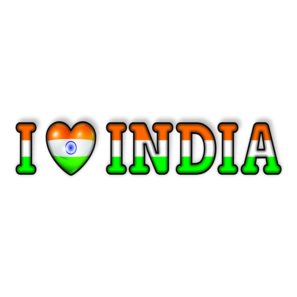 I LOVE YOU INDIA BANNER