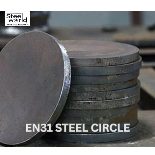 En31 Alloy Steel Forged Circle - Color: Silver