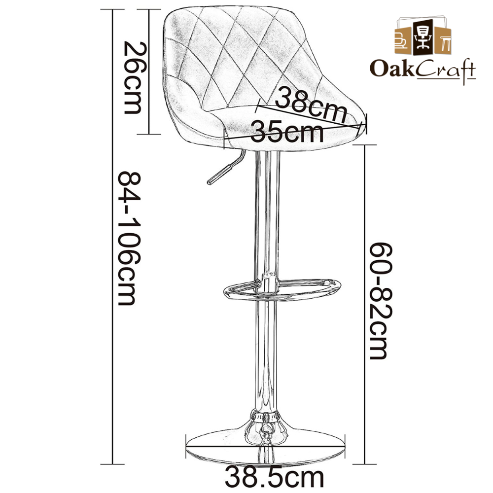 Bar Stools With Backrest - Color: Green