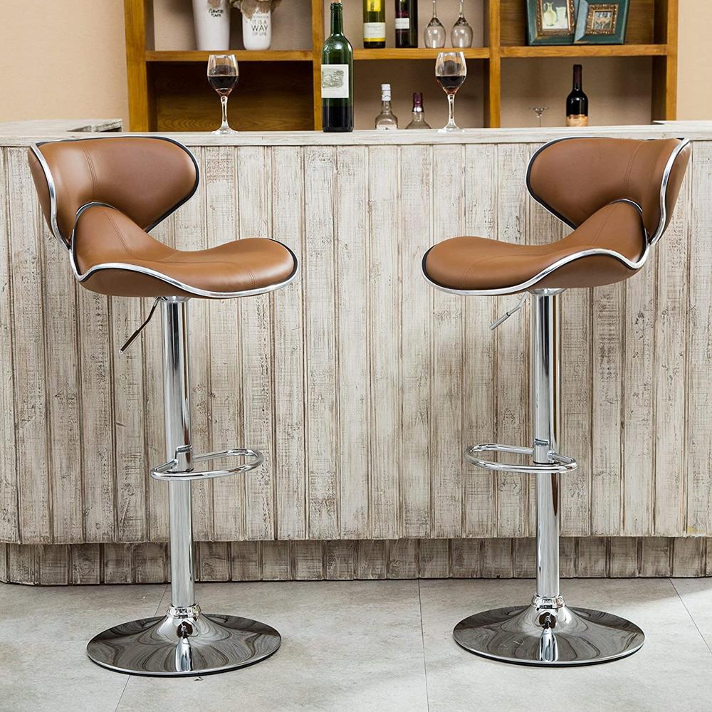 Leather bar stools