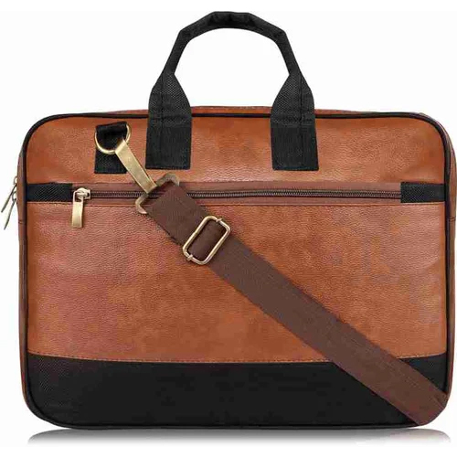 Leather Laptop Bags - Color: Brown