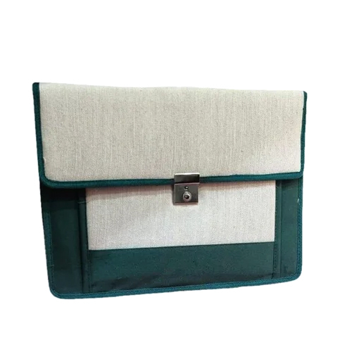 Jute Conference Laptop Bag - Color: Green