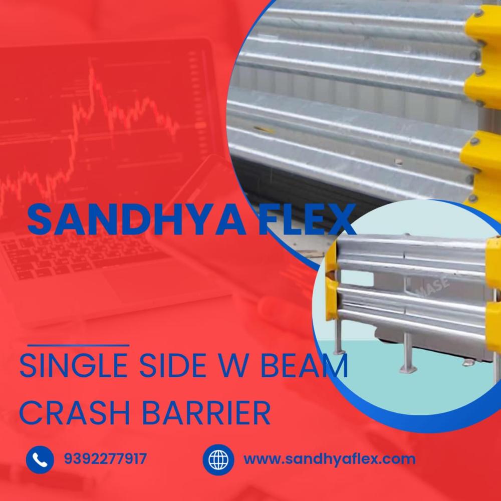 Single Side  Double Beam Crash Barrier