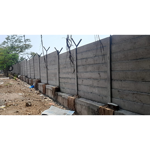 Solar Project Boundary Wall - Material: Rcc