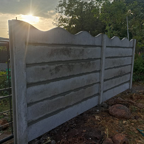 Rcc Panel Build Concrete Compound Wall - Shape: Rectangular