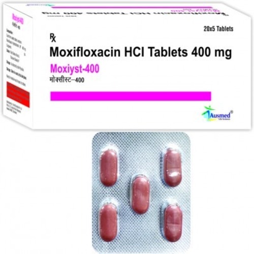 Moxifloxacin Hydrochloride BP 400 mg tablet