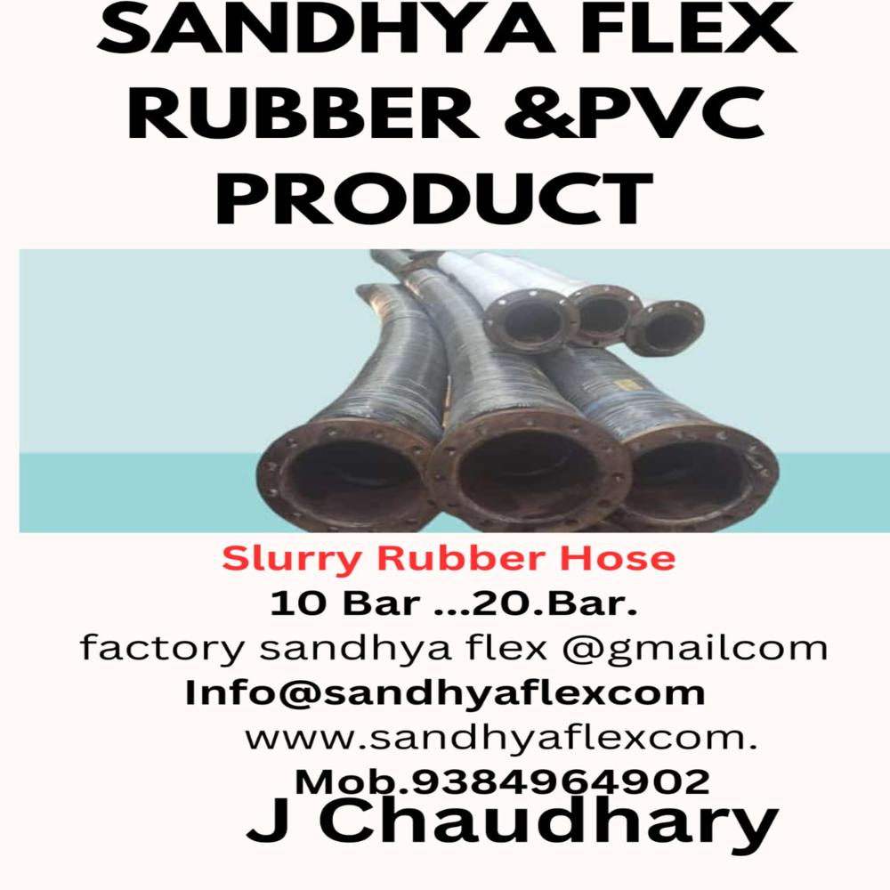 Slurry Rubber Hose - 690mm Inside Diameter, Black Rubber Material | Abrasion Resistant, Flexible, Durable For Industrial Use