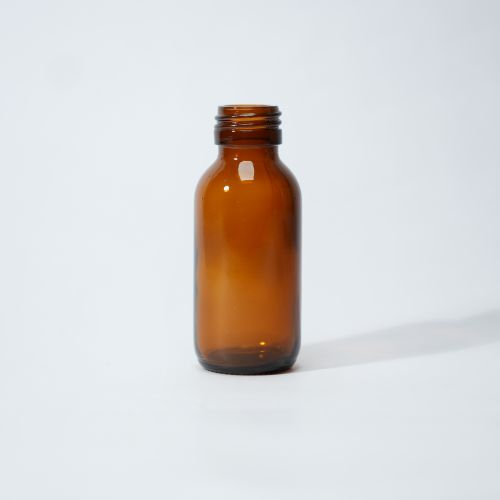 25Mm Neck Round Bottle - Color: Brown