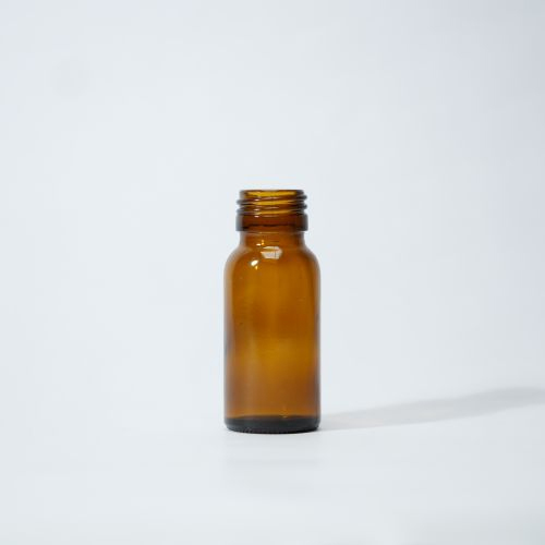 28Mm Neck Pharma Round Glass Bottles - Color: Brown