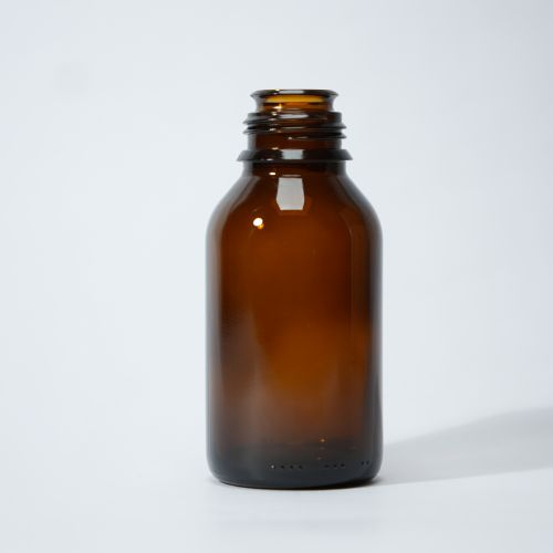 GL32 Neck 125ml Amber Glass Bottle