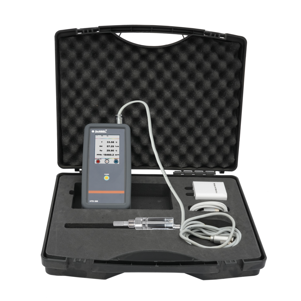 Portable Dew Point Meter Dpm 202 - Resolution: 0.01 A C / % Rh