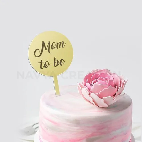 Mom To Be Acrylic Cake Topper