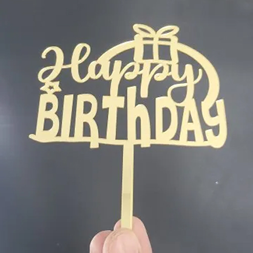 Happy Birthday Acrylic Cake Topper