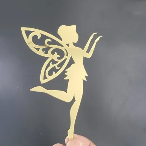 5 Inch Fairy Cake Topper - Color: Golden