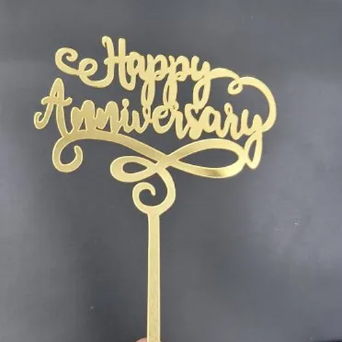 1Mm Cake Topper - Color: Golden